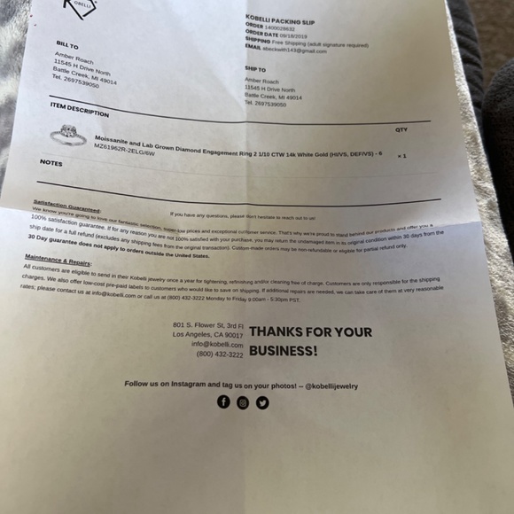 2-1/3CT.TW MOISSANITE AND LAB DIAMOND BRIDAL SET - WHITE GOLD - Picture 6 of 9